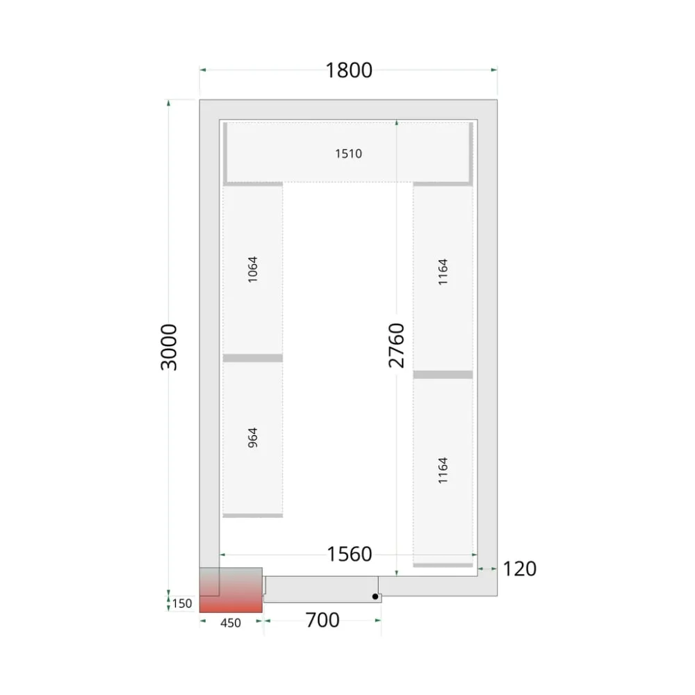 Système de rayonnage modulaire TEFCOLD 46229