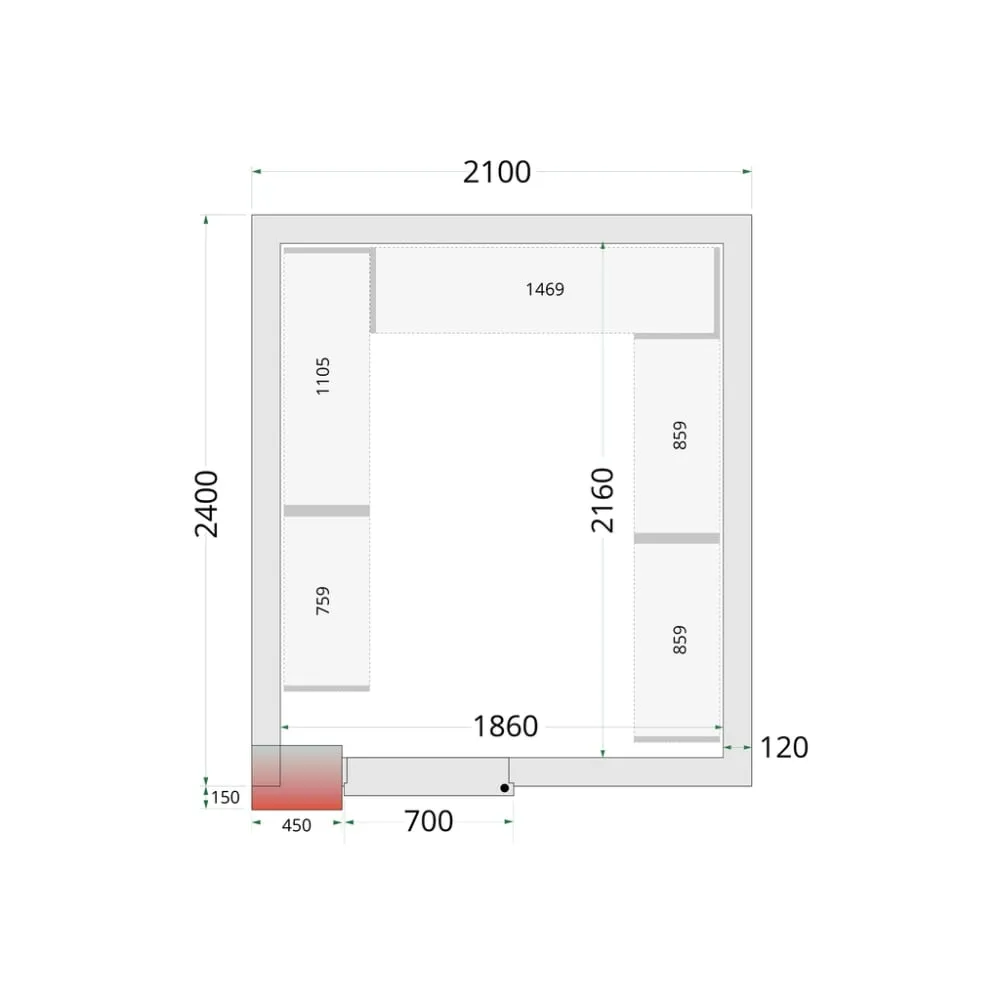 Système de rayonnage modulaire TEFCOLD 46230