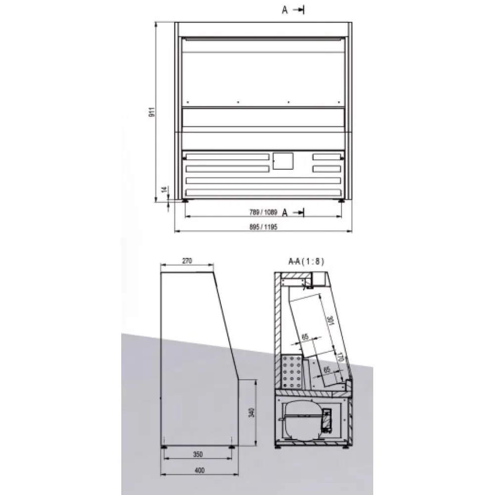 Vitrine UNIS COOL A270FU1011L