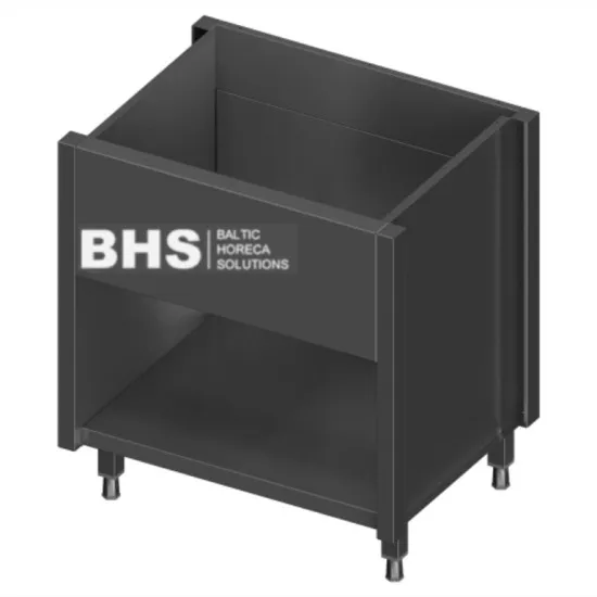 Étagère modulaire pour évier avec panneau avant haut