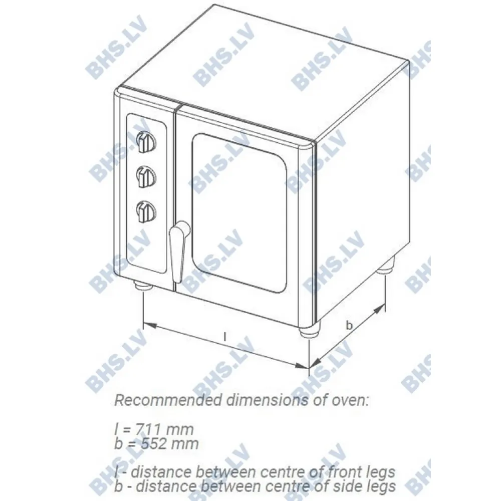 Accessoire pour four à convection et de boulangerie Novameta OT8-SRA-76/71/68