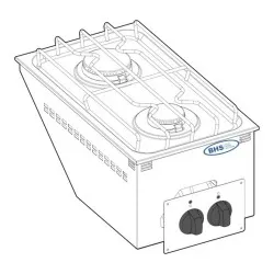Appareil de cuisine encastrable Drop-in TECNOINOX 133001