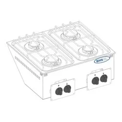 Appareil de cuisine encastrable Drop-in TECNOINOX 133002