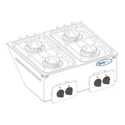 Appareil de cuisine encastrable Drop-in TECNOINOX 133002