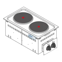 Appareil de cuisine encastrable Drop-in TECNOINOX 136001