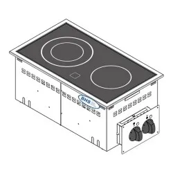 Appareil de cuisine encastrable Drop-in TECNOINOX 136006