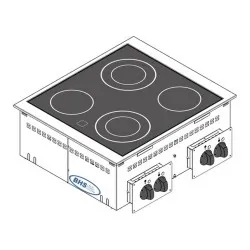 Appareil de cuisine encastrable Drop-in TECNOINOX 136008