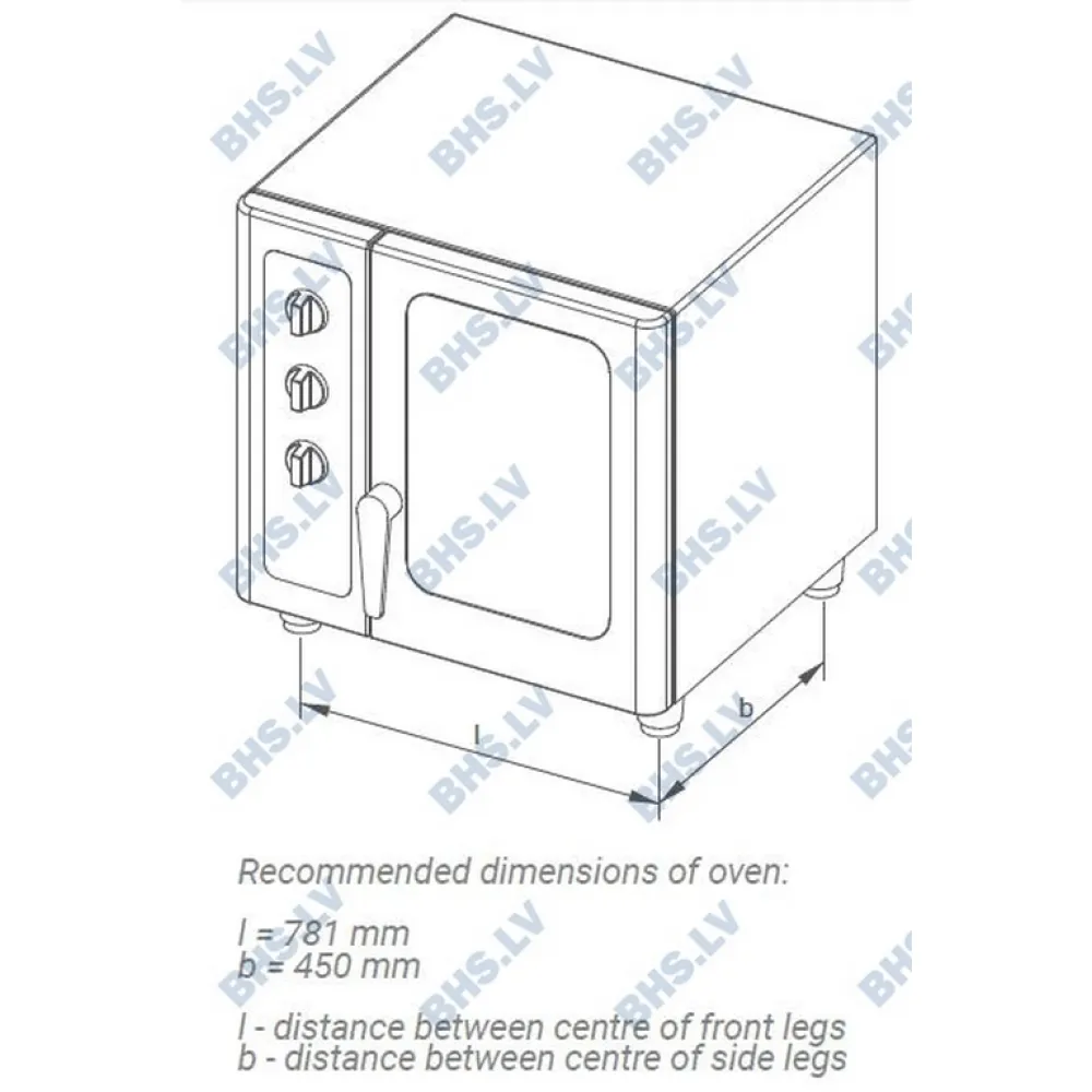 Accessoire pour four à convection et de boulangerie Novameta OG8-SRE-83/58/70