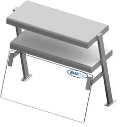 Verre de protection avec étagère Stalgast ST253081