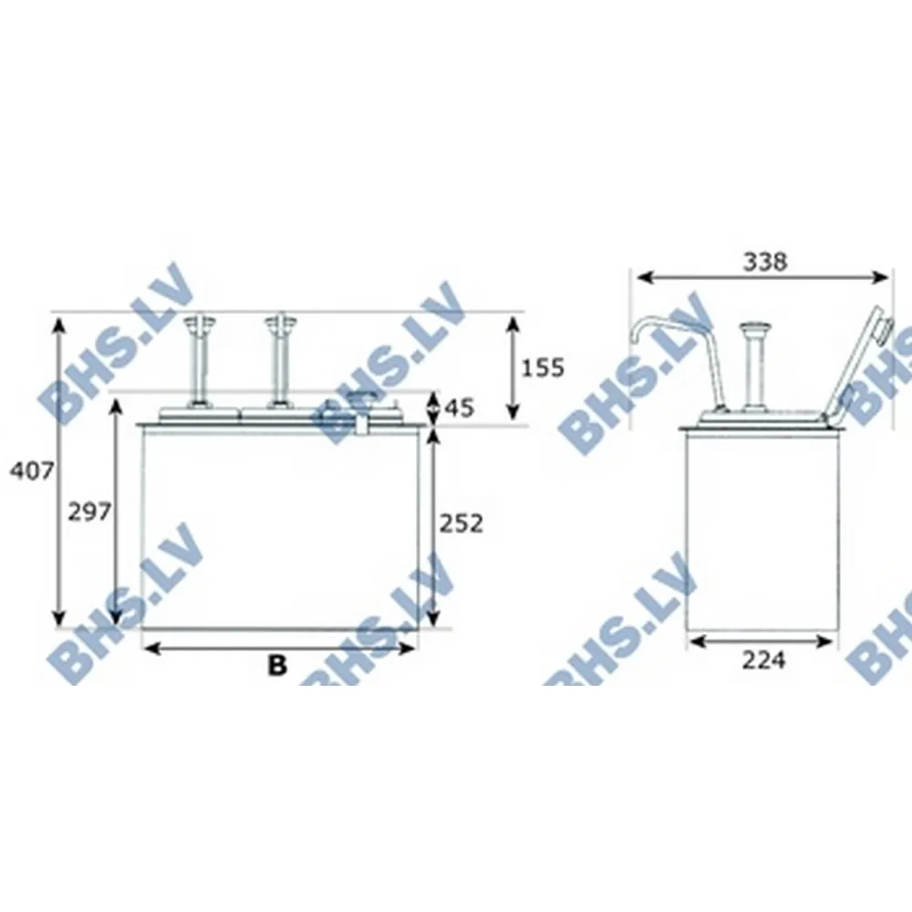 Distributeur de sauces BHS.LV-F BHS450400