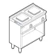 Plaque de cuisson électrique avec support ou armoire neutre TECNOINOX 716112