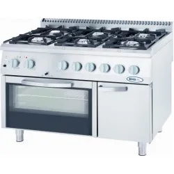 Cuisinière à gaz avec four Stalgast 9718110