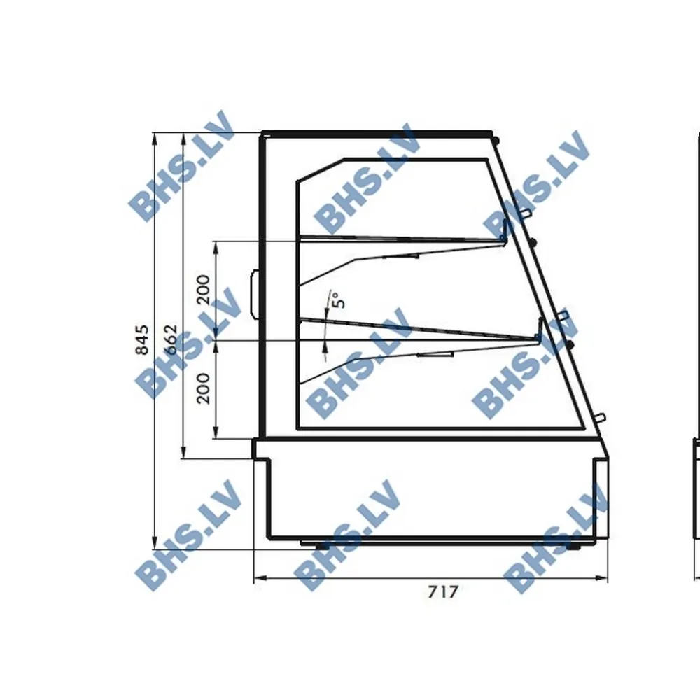 Vitrine chauffante UNIS COOL 1191110D