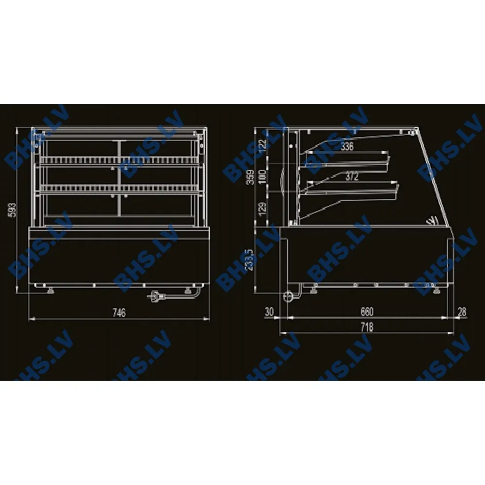 Vitrine chauffante UNIS COOL 119S1210D