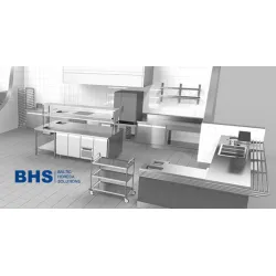 Table de travail sans étagère Novameta BHS-PRV-2300/600/900