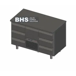 Congélateur de comptoir à tiroirs Novameta BHS-FP0-N222-130/70/90
