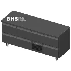 Table réfrigérée pour caisses et bouteilles Novameta BHS-FP0-E317-196/70/90