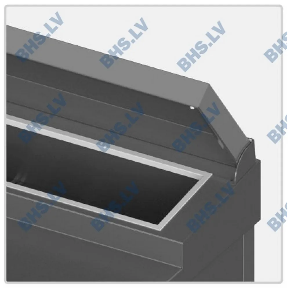 Couvercle en acier inoxydable pour comptoirs à salades Novameta FS0-000-1260SB