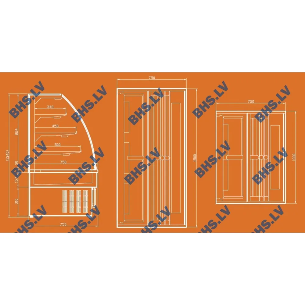 Vitrine chauffante UNIS COOL 1446011