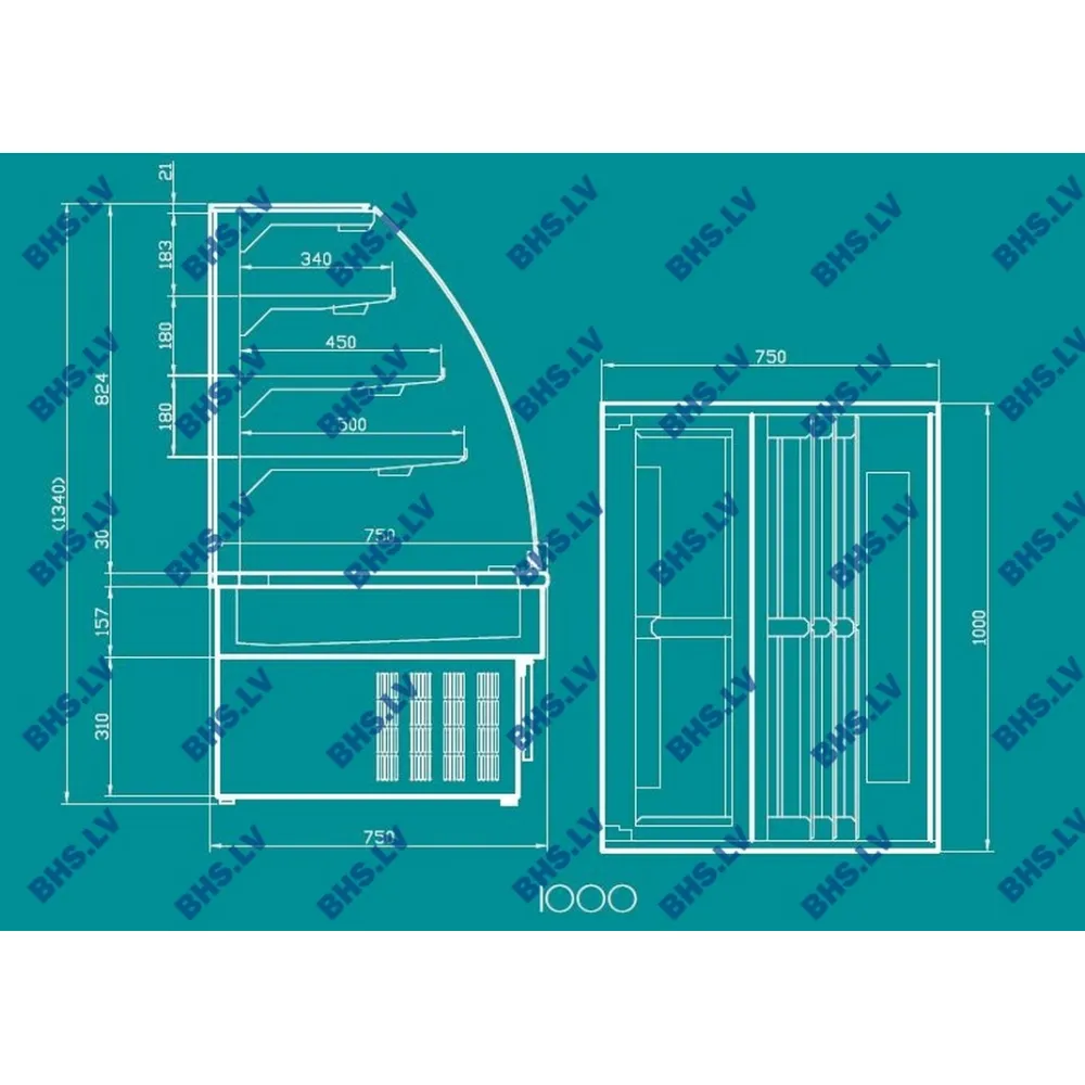 Vitrine pâtissière UNIS COOL 1421611
