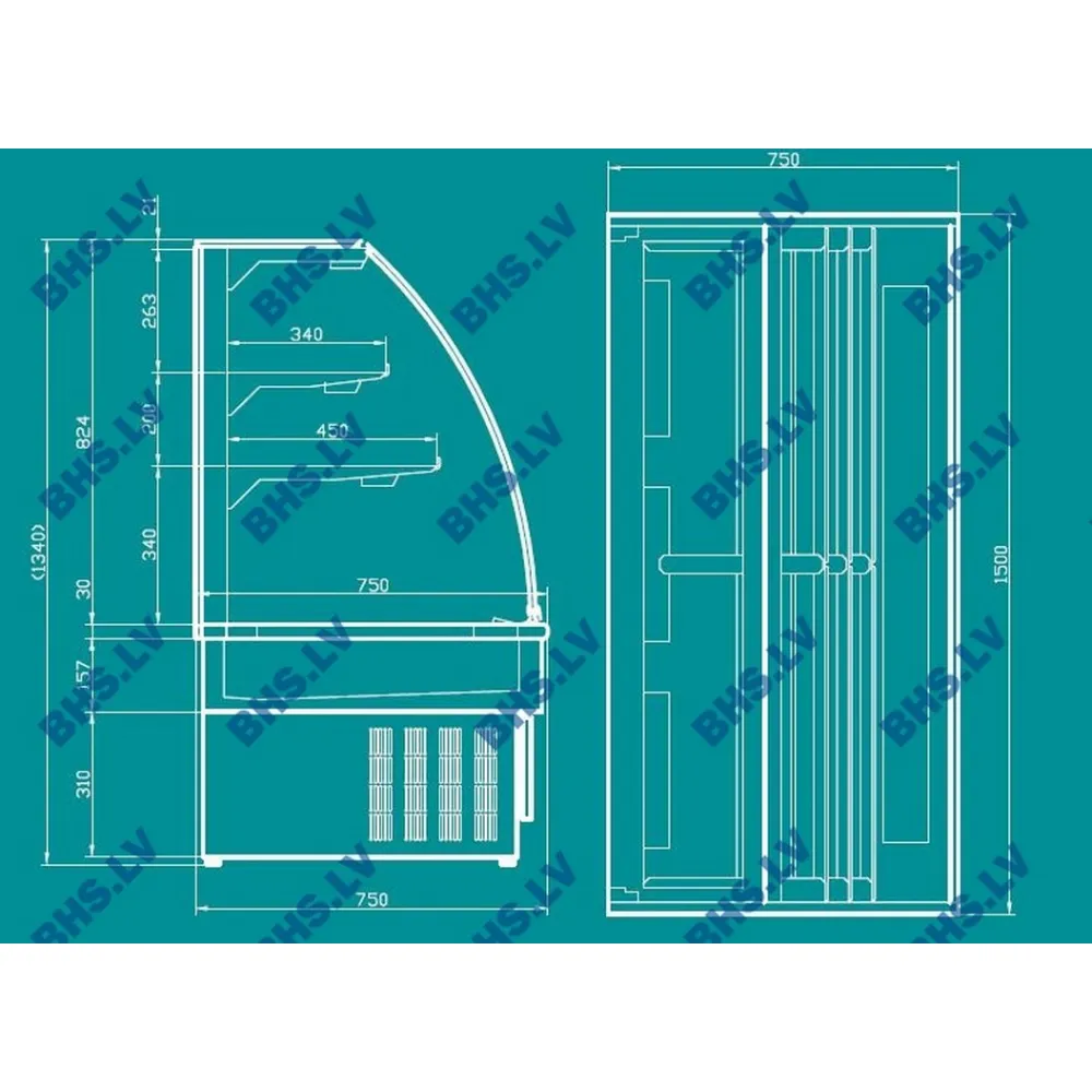Vitrine pâtissière UNIS COOL 1421621