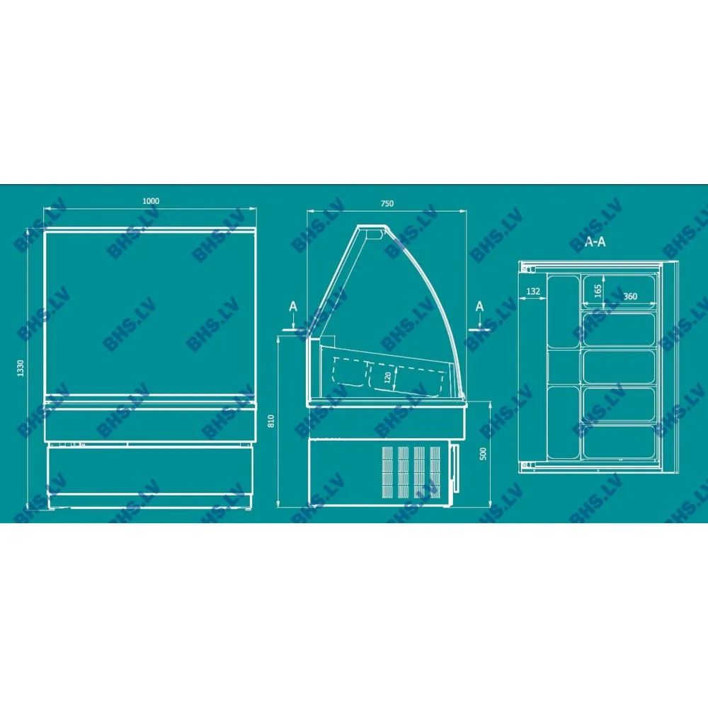 Vitrine pâtissière UNIS COOL 1426R11