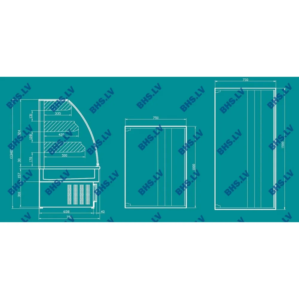 Vitrine pâtissière UNIS COOL 142S111