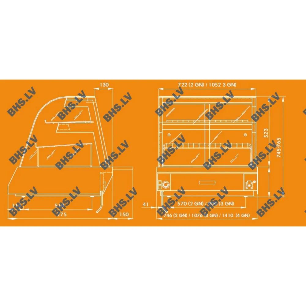 Vitrine chauffante UNIS COOL 1135120