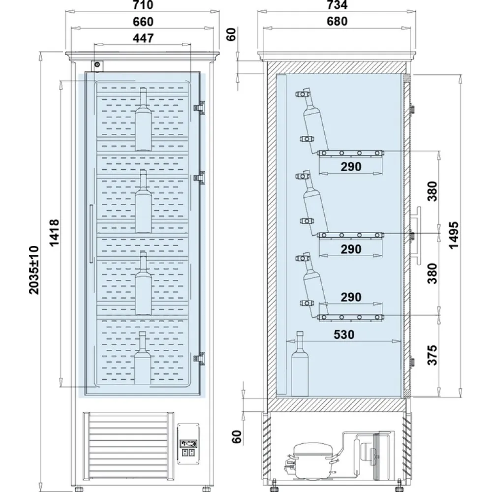 Cave à vin BHS-HoReCa IGEW1000DRE