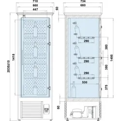 Cave à vin BHS-HoReCa IGEW1000DRE