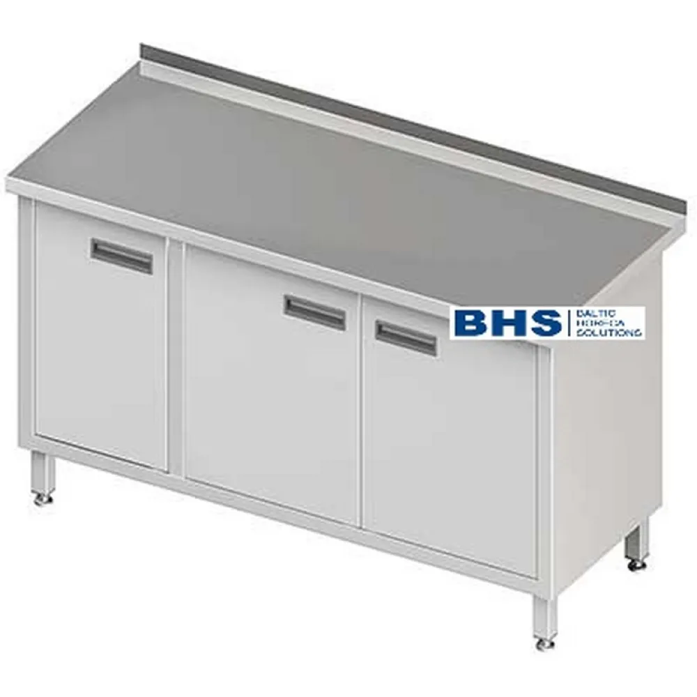Table métallique avec portes battantes Novameta DPO-VLU-150/60/90