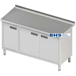 Table métallique avec portes battantes Novameta DPO-VLU-150/60/90