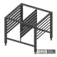 Accessoire pour four à convection et de boulangerie Novameta OG12-SRA-76/71/68