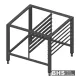 Accessoire pour four à convection et de boulangerie Novameta OG6-SRA-76/71/68