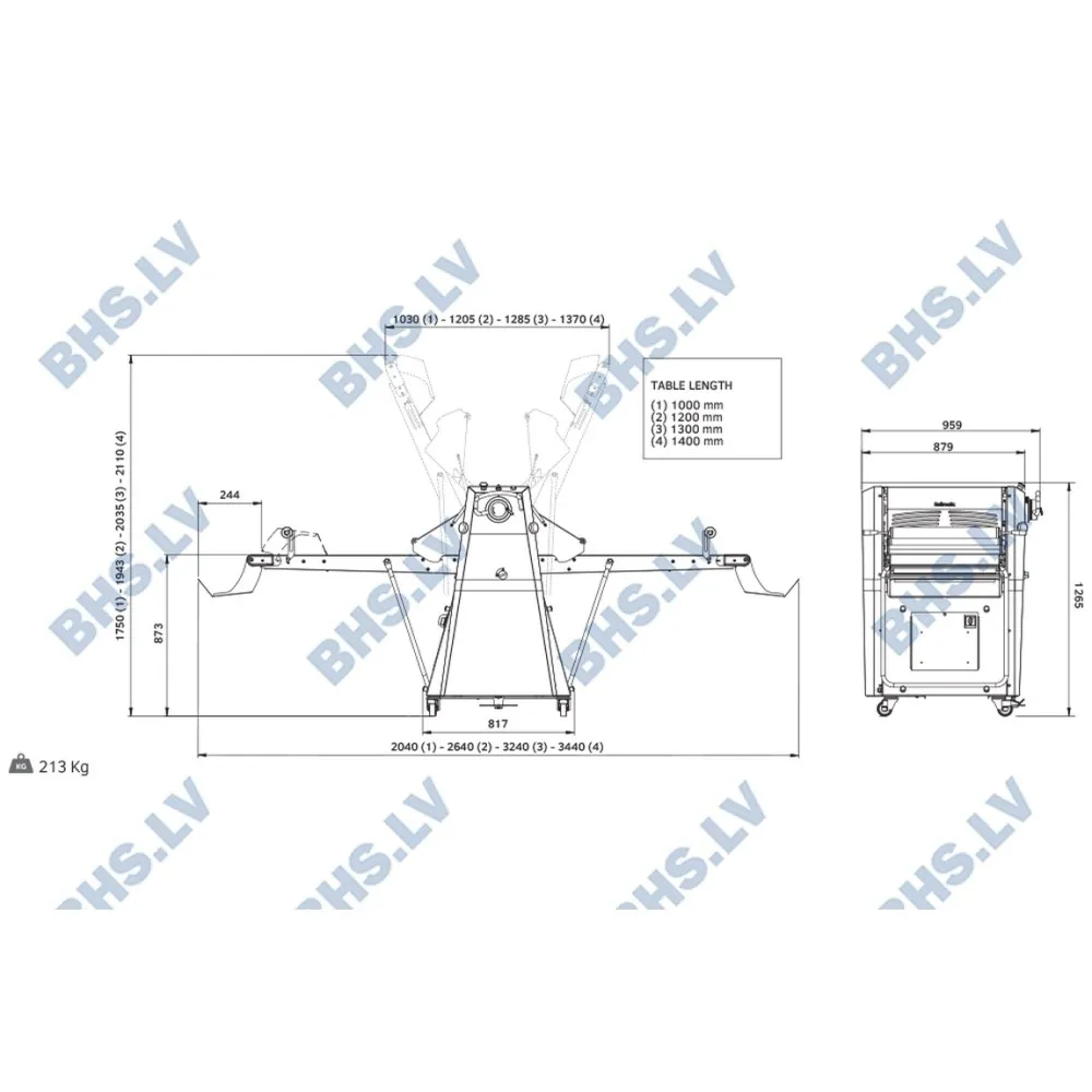 Laminoir à pâte ROLLMATIC R62-T/14