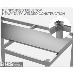 Table avec emplacement pour planche à découper Novameta MP1-WRX-80/60/90