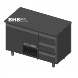 Congélateur de comptoir à tiroirs Novameta BHS-FP0-N240-130/70/90