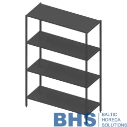 Étagère en métal largeur 600 Novameta BHS-STL4-140-60-180