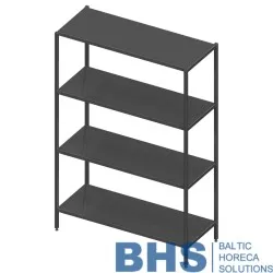 Étagère en métal, largeur 400 Novameta BHS-STL4-90-40-180