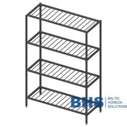 Étagère grillagée 600 Novameta BHS-STS4-60-60-180