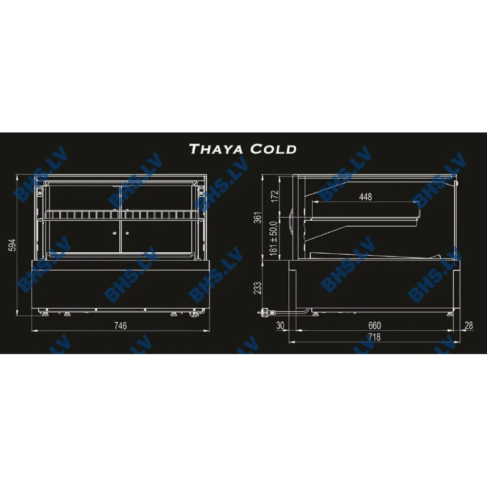 Petite vitrine de comptoir UNIS COOL 119T0010D