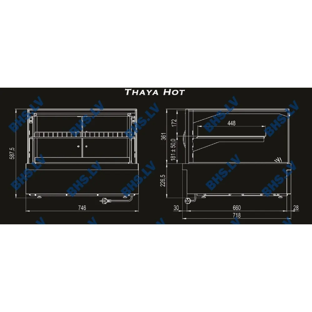 Vitrine chauffante UNIS COOL 119T1020D