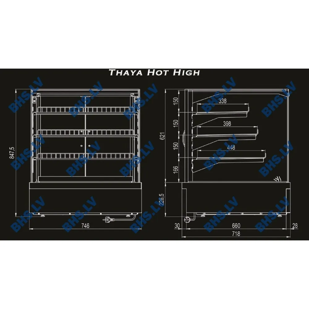 Vitrine chauffante UNIS COOL 119T10V20D