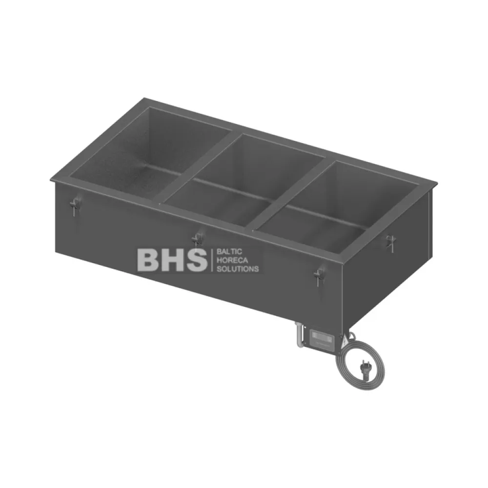 Bain-marie chaud à encastrer Novameta UWM3-110/60/28