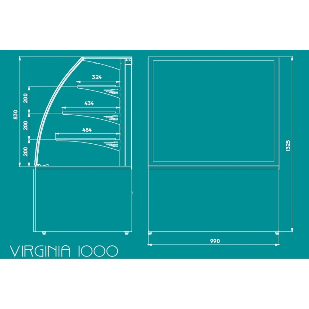 Vitrine chauffante UNIS COOL 1234110
