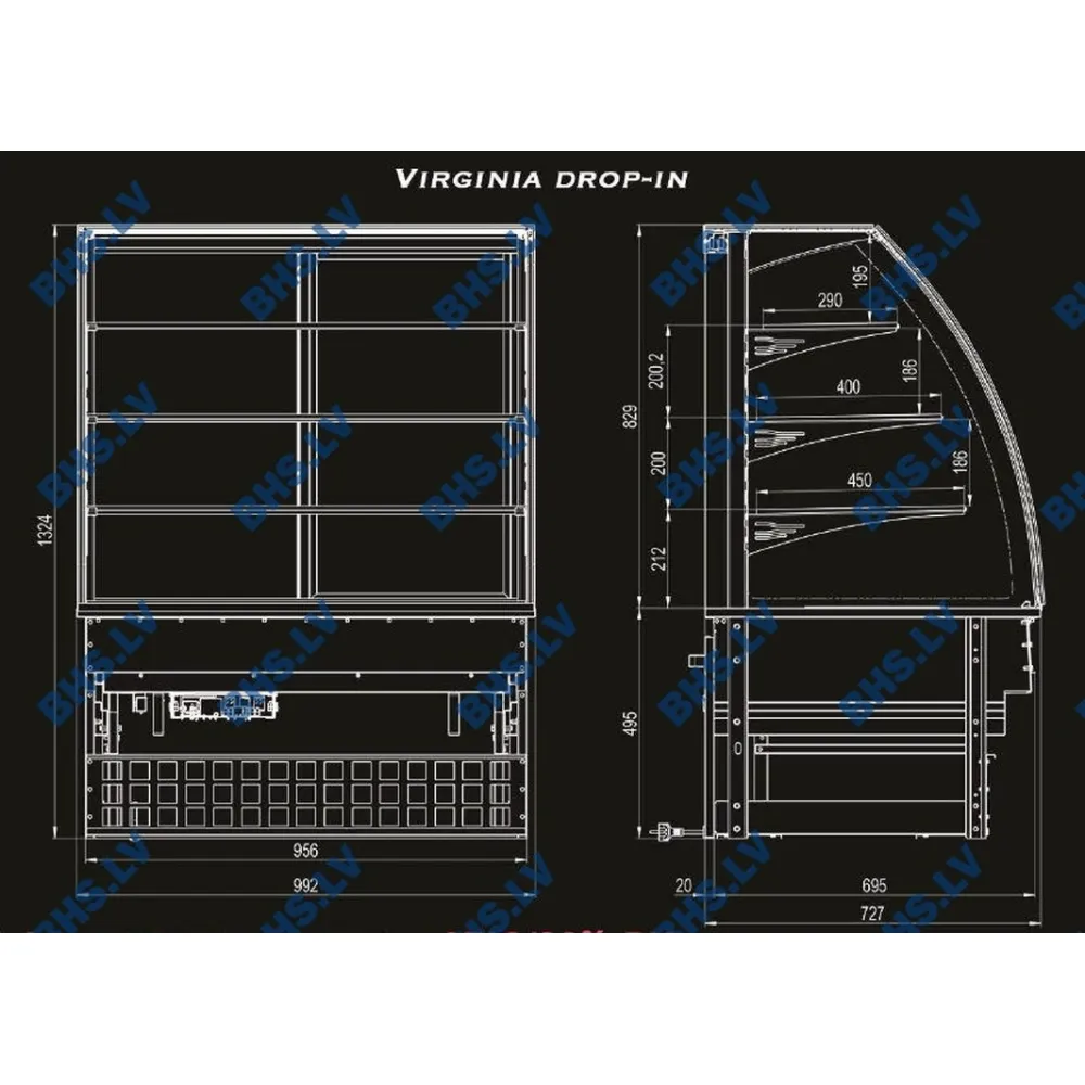 Vitrine chauffante UNIS COOL 123114H110
