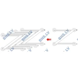 Chariot pour bac GN 1/1 Novameta BHS-VTGZ12-38-53-173