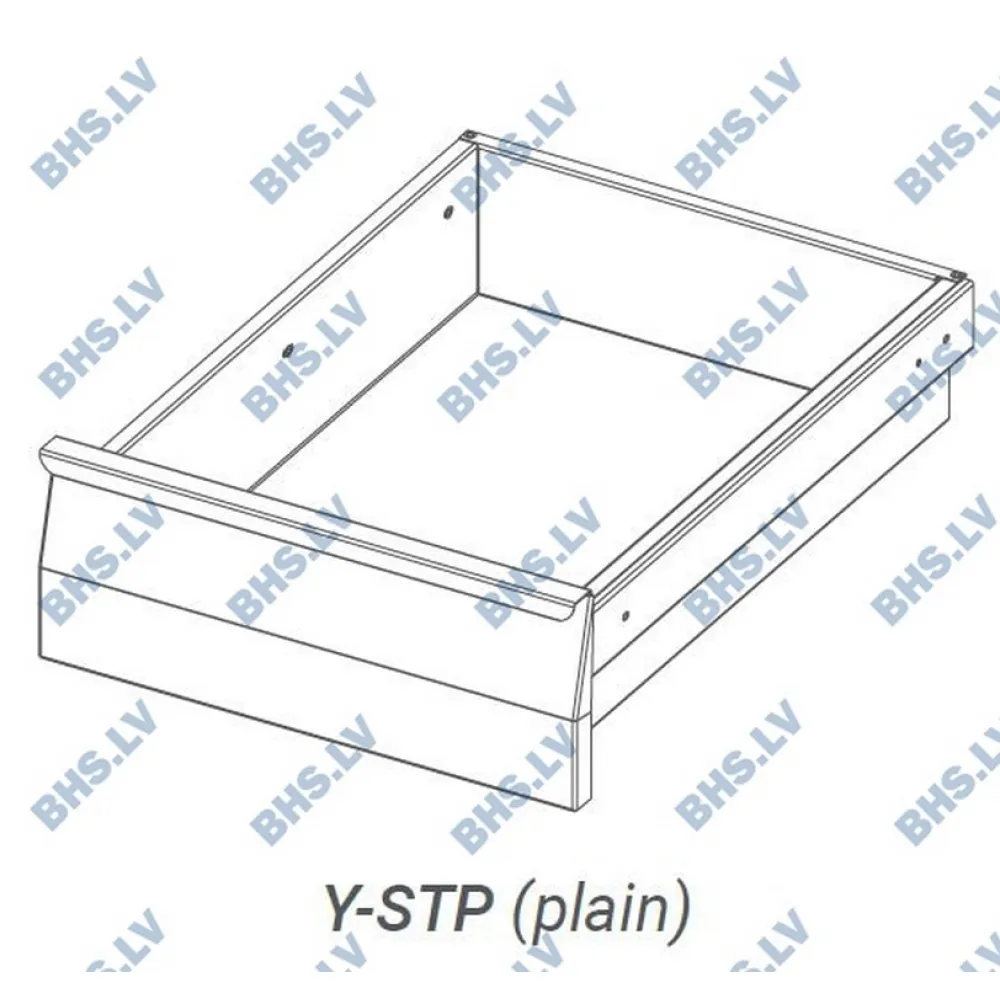 Bloc tiroir à dos fermé pour bacs GN 1/1, 1 tiroir Novameta Z-Y-STPU1-SGNU1