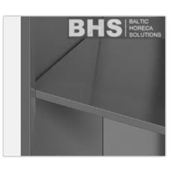 Étagère modulaire avec tablette réglable et portes battantes Novameta Z-H0-SHUT-60/68/86
