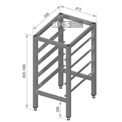 Cadre pour plan de travail Novameta Z-CFG-42/55/87